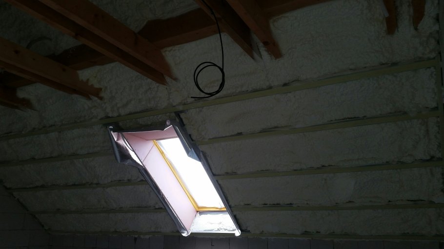 Zateplení podkroví v Těšov